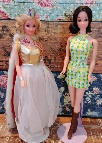 1973 Quick Curl Miss America and 1972 Walk Lively Steffie