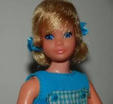 1972 - 73 Pose 'n Play Skipper #1179 and Baggie version #1117. Mattel sold these dolls in a plastic bag to clear out old stock