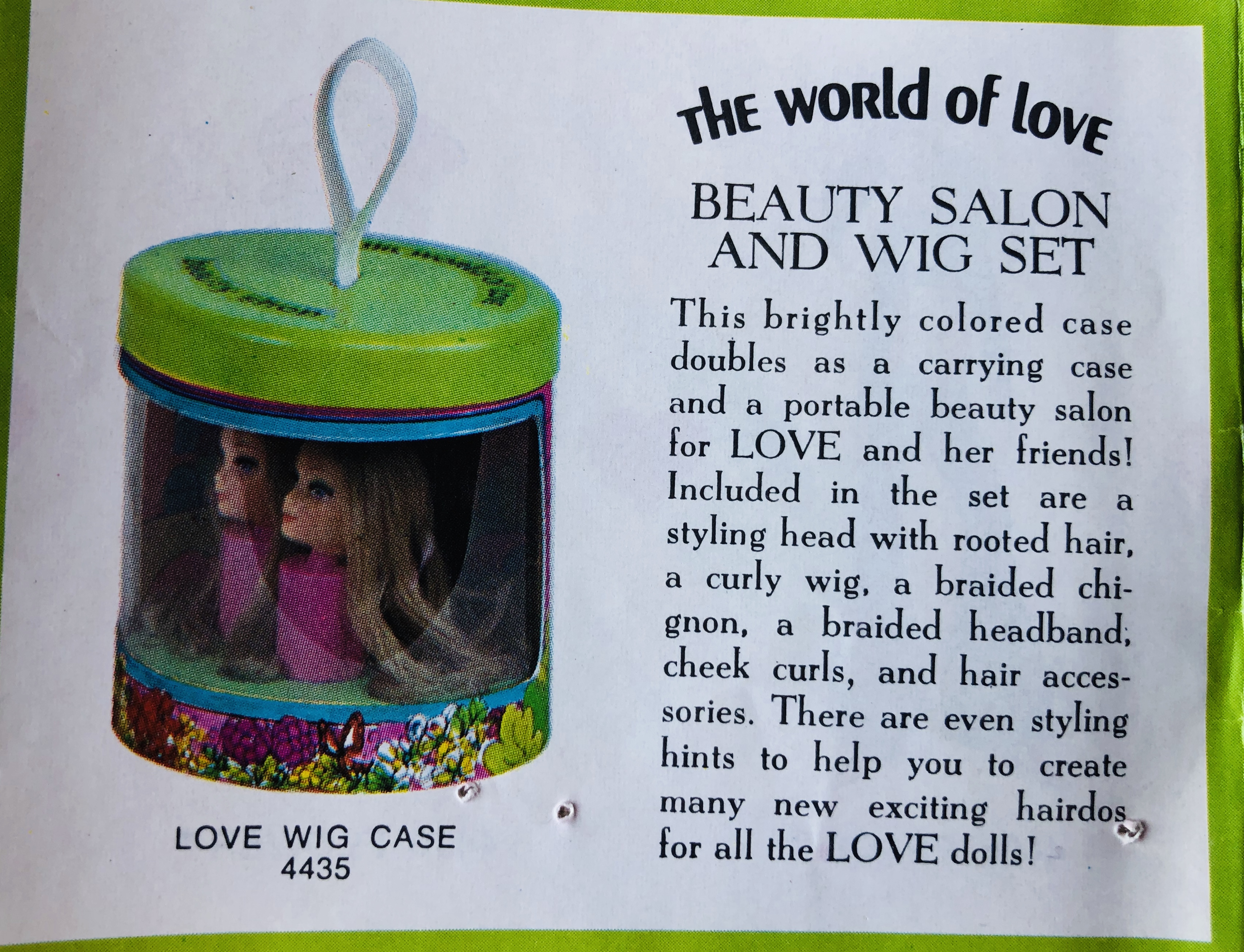 World of Love beauty salon and wig set