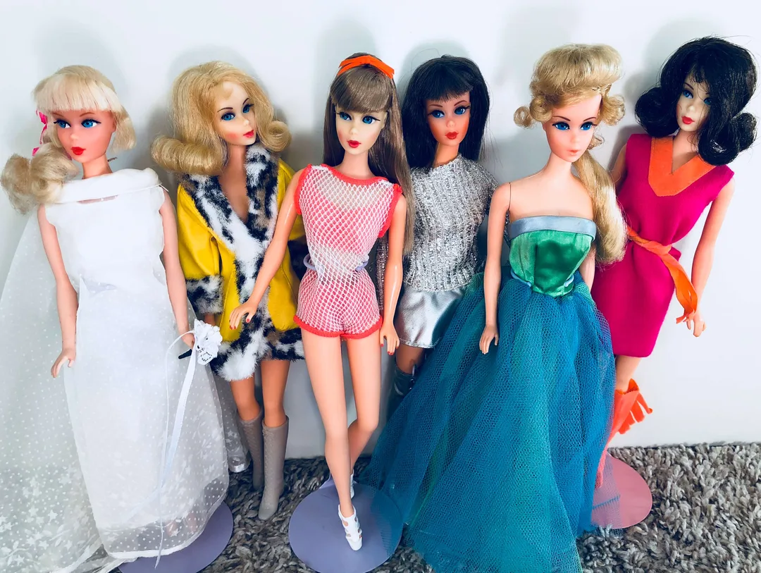 Collection of Mod Barbie dolls