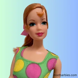 1968 TNT Stacey from the 2018 Barbie Mod Friends reproduction set from author's collection