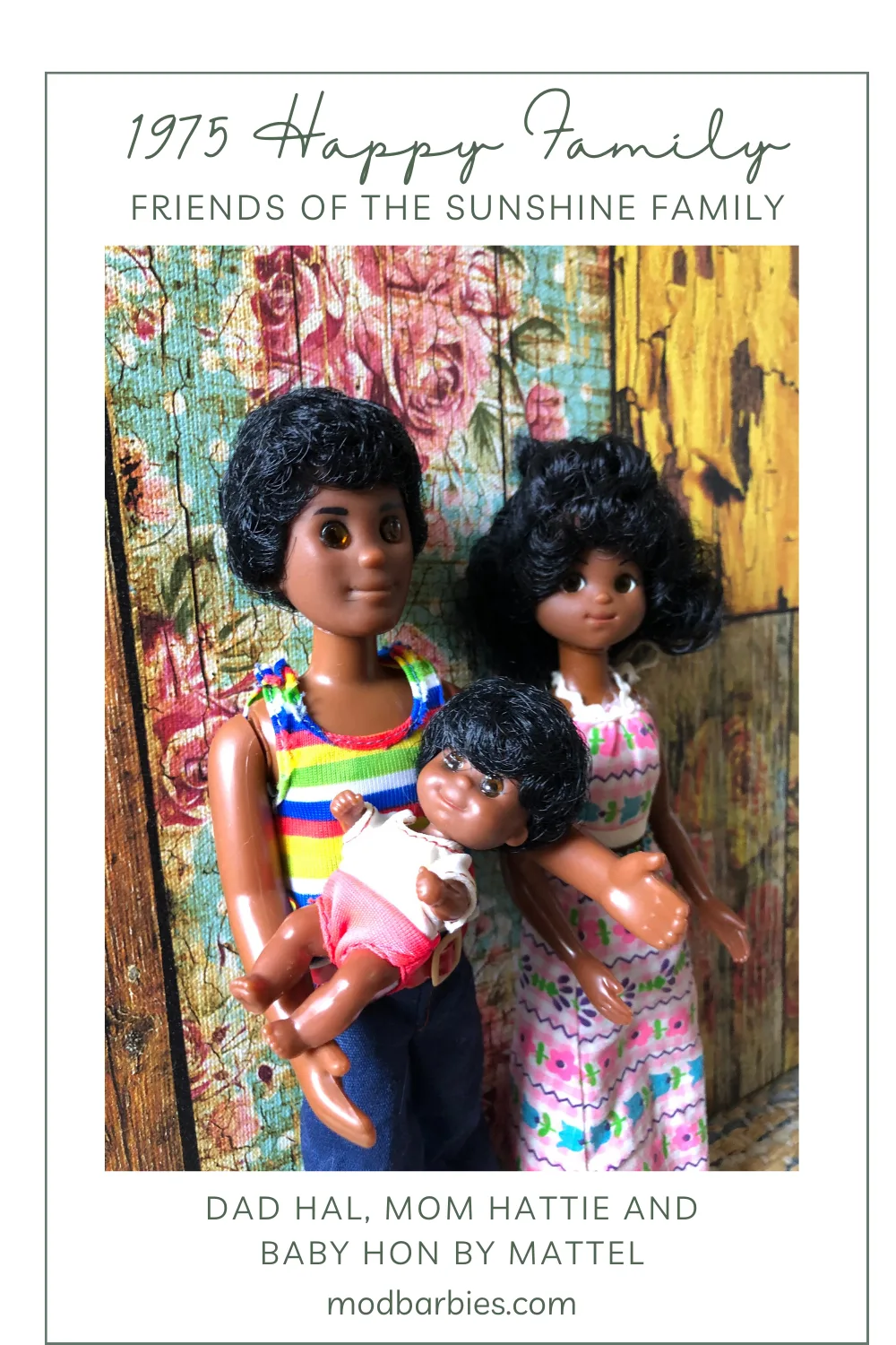 Hal, Hattie and Baby Hon from the 1975 Happy Family, friends of the Sunshine Family