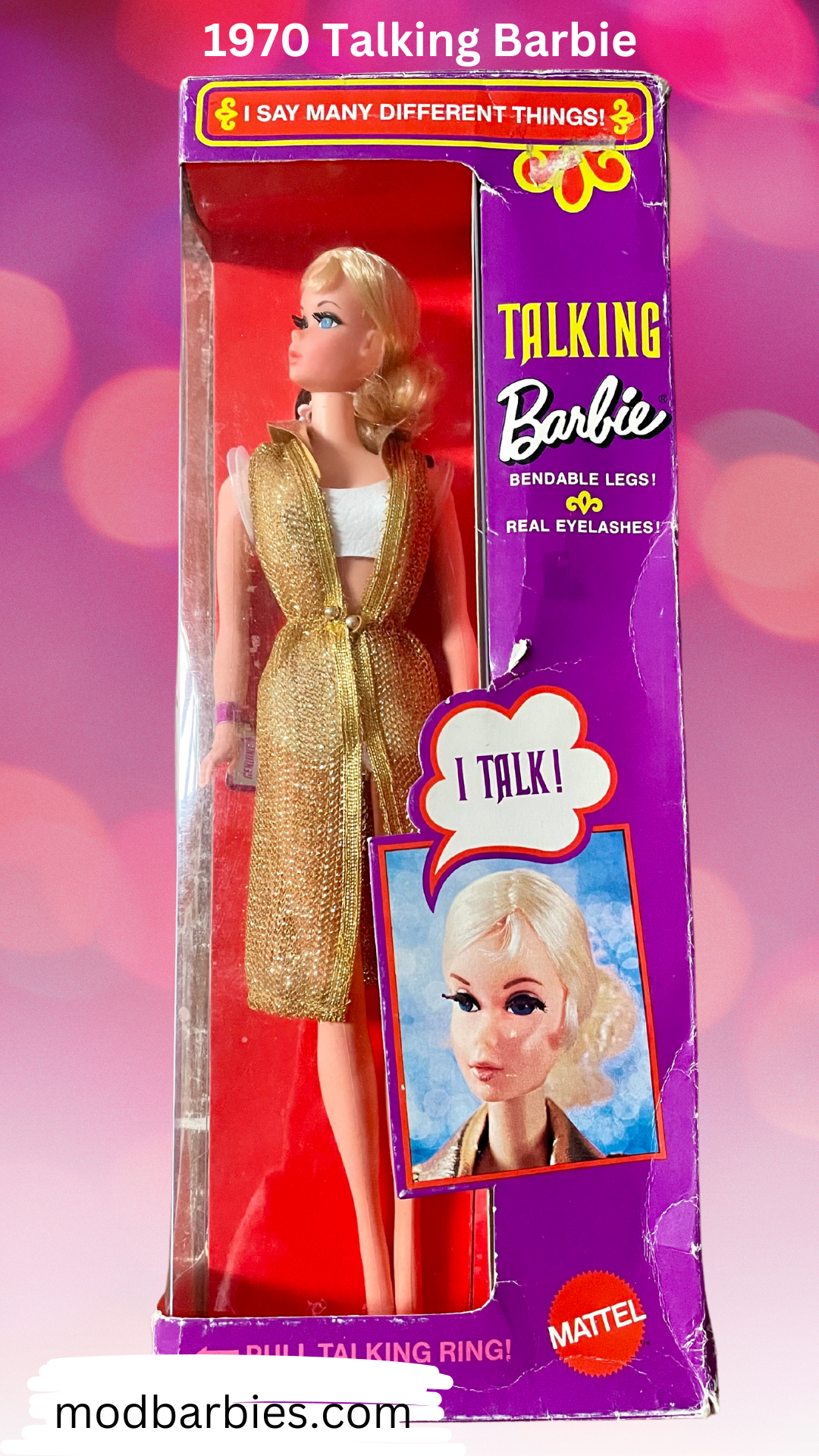 1970 Talking Barbie doll