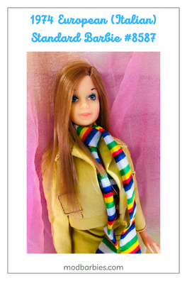 1974 Standard European Barbie doll